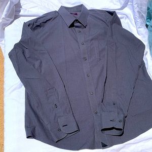 UNTUCKit size large gray checkered button long sleeves shirt new without tags